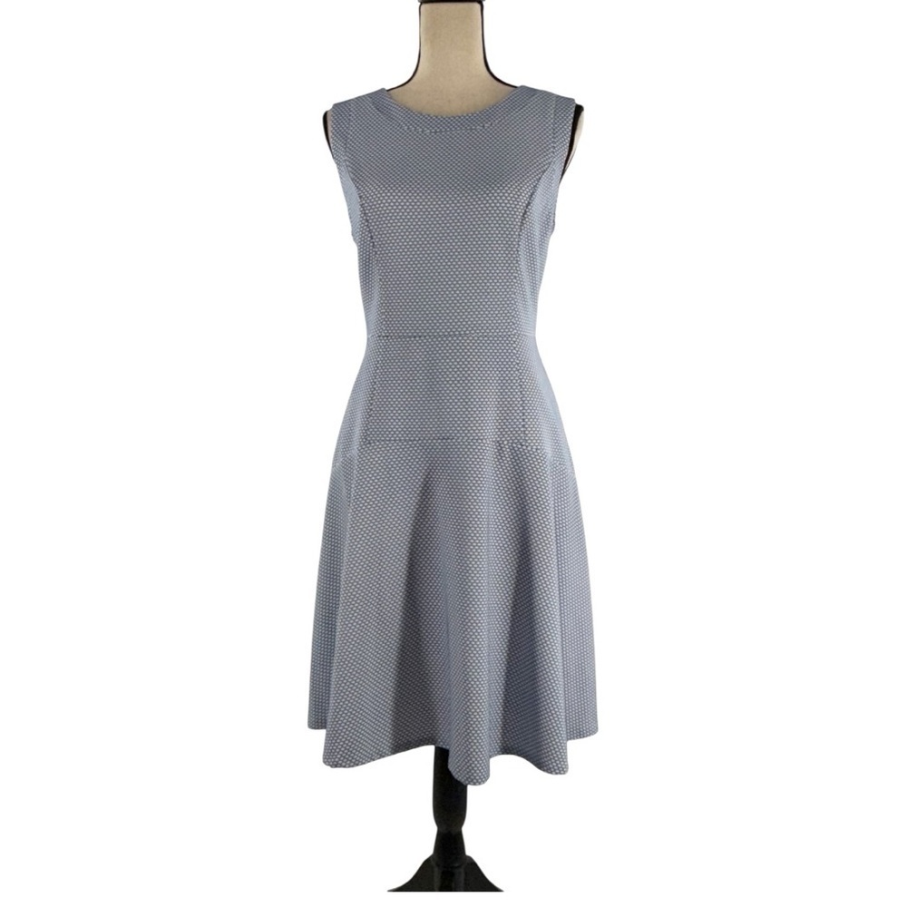 Tommy Hilfiger Women’s Sleeveless Fit & Flare Dress Size 10 Blue White